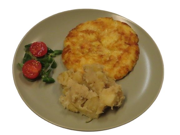 Frico con patate in tecia