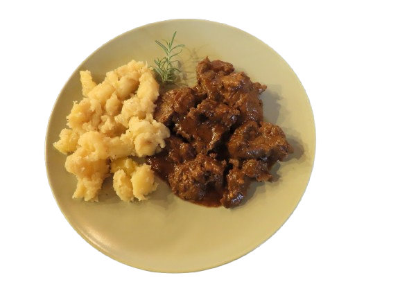 Goulasch con polenta