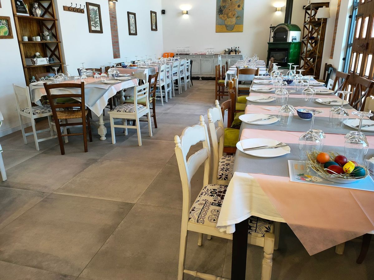La sala apparecchiata